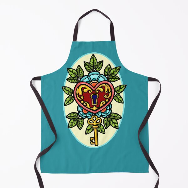 Item preview, Heart and Key tattoo designed and sold by sandpiperstudio.