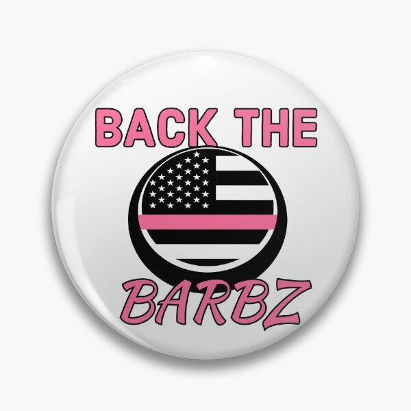 Item preview, Back the Barbz pink America designed and sold by Redchilly.