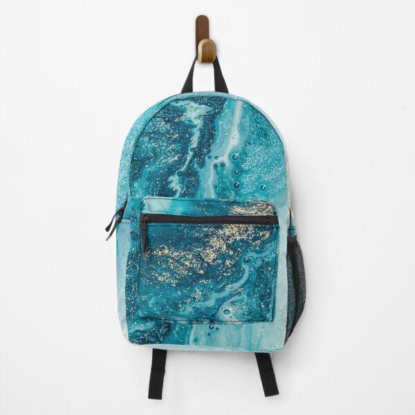 Item preview, Blue Ocean With Swirls Of Gold Ripples of Agate designed and sold by larspat.