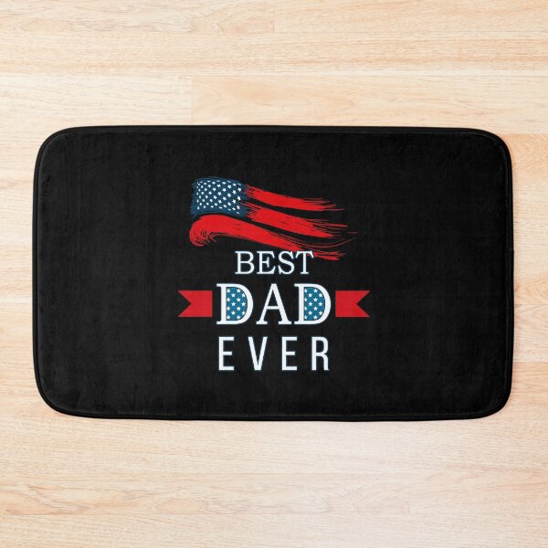 Item preview, Father's day Best Dad Ever with US American Flag designed and sold by ZimbomDesigner.