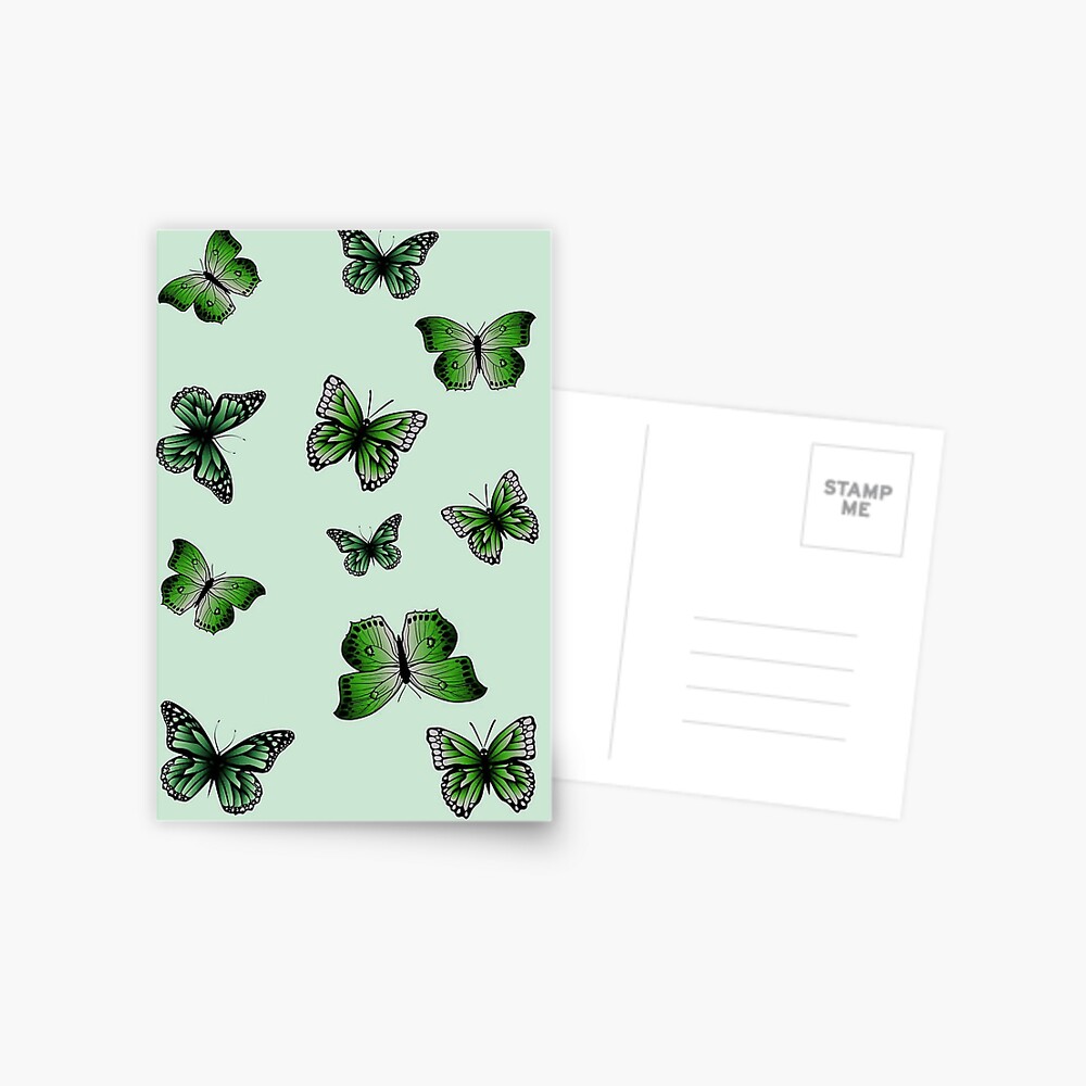 Stamped Butterflies Wallpaper