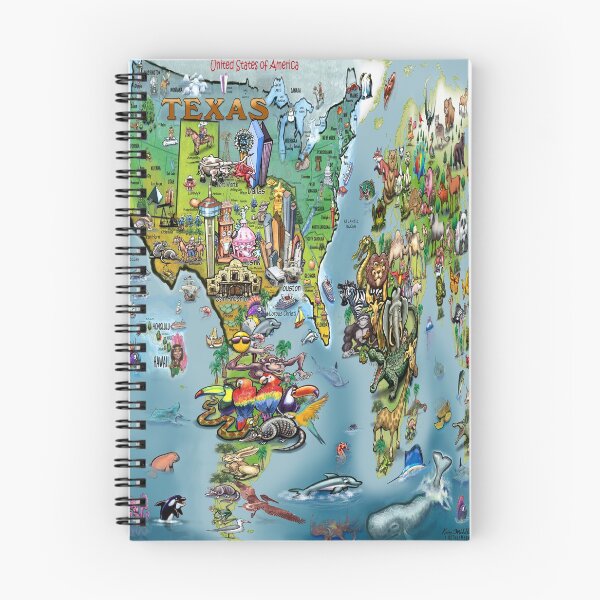 Item preview, Mapa del mundo de Texas designed and sold by Kevin Middleton.