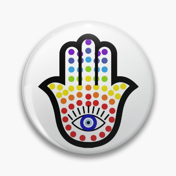 Item preview,  Hamsa Hand Fatima Evil Eye Pride designed and sold by Rustic Valley Studio.