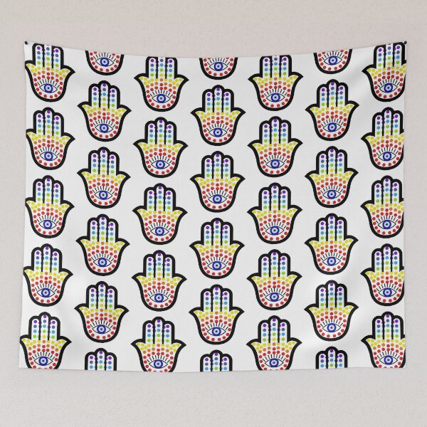 Item preview,  Hamsa Hand Fatima Evil Eye Pride designed and sold by Rustic Valley Studio.