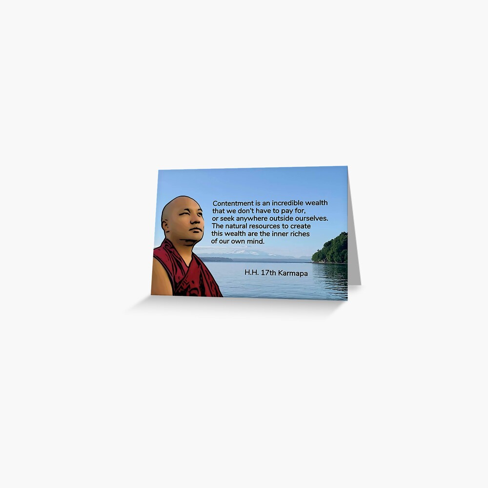 TO BE CONTENT Greeting Card