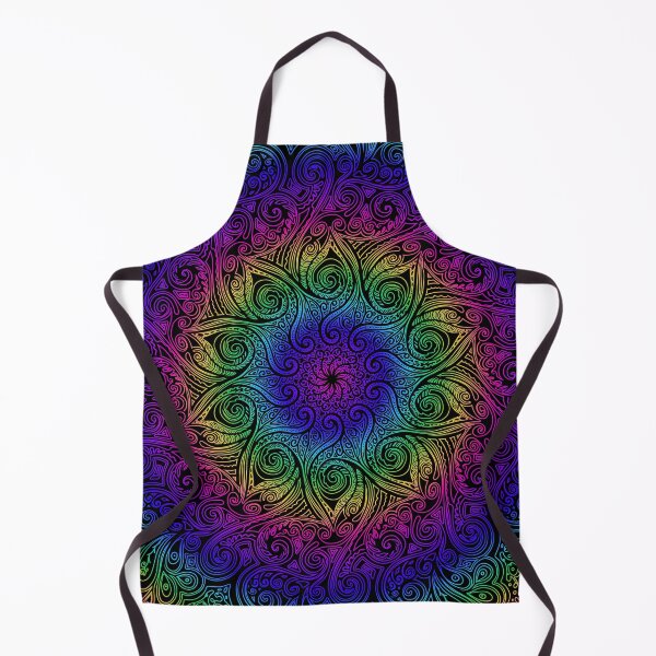 Item preview, Rainbow Spiral Flower Mandala 1 designed and sold by PencilPossessor.