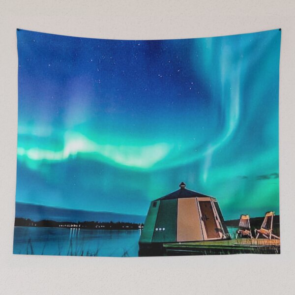 Item preview,  Tapestries,Tapestry,throw blankets,comforters,duvet covers ,shower curtain,northern lights design , nature scene,the northern lights designed and sold by eyesight4vision.
