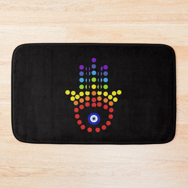 Item preview, hamsa hand pride evil eye designed and sold by Rustic Valley Studio.