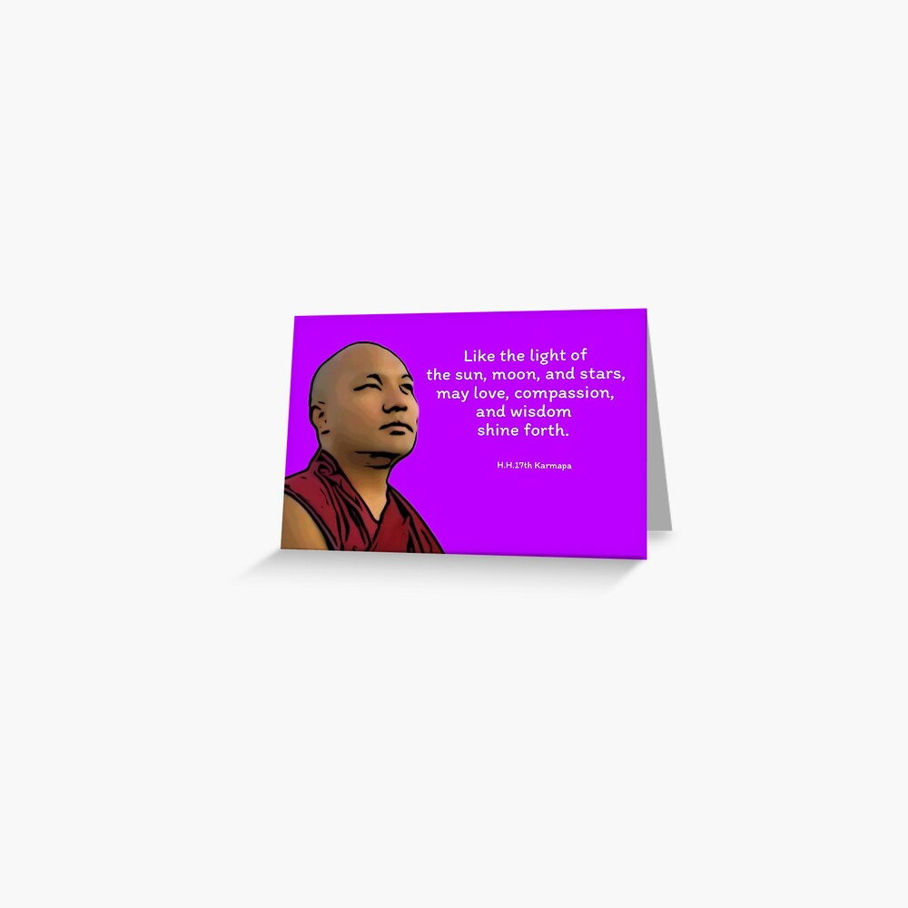 LIGHT OF THE SUN AND MOON Greeting Card