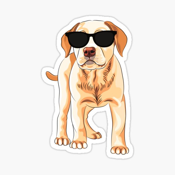 FUNNY DOG Stickers(7pc)Sticko •Pets•Animal•Silly Faces•Sunglasses