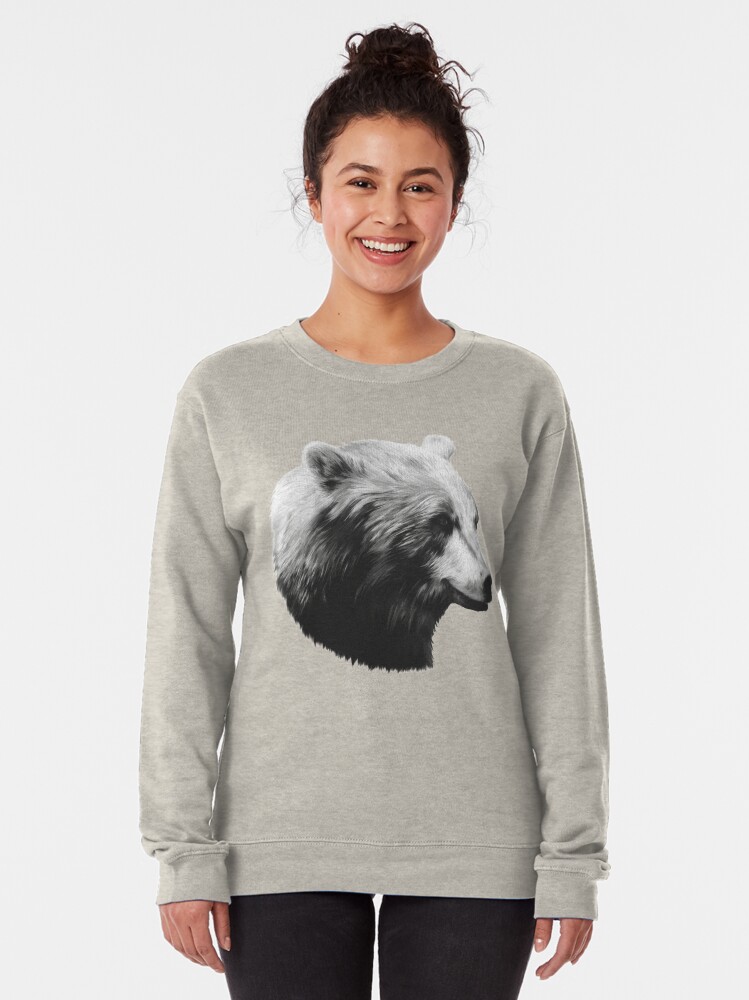 Alternate view of Bear // Calm Sketch Pullover Sweatshirt