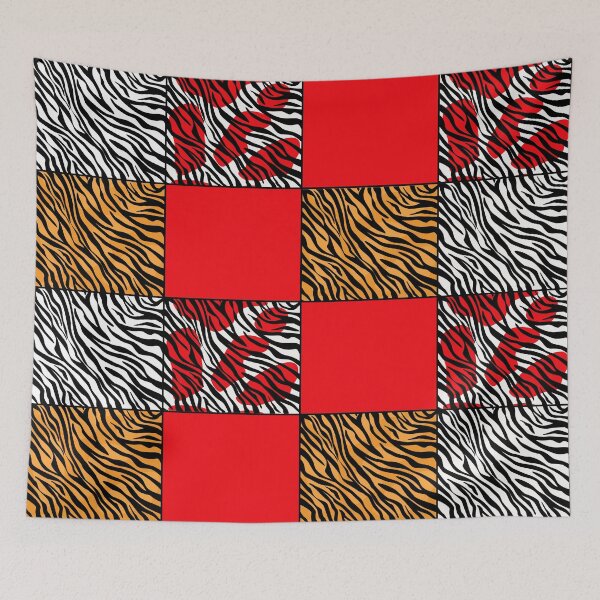 Item preview,  Red White And Brown Zebra Print Pattern designed and sold by FranzNCandy.