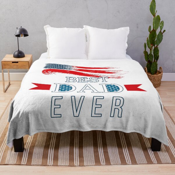 Item preview, Best Dad Ever with US American Flag designed and sold by ZimbomDesigner.
