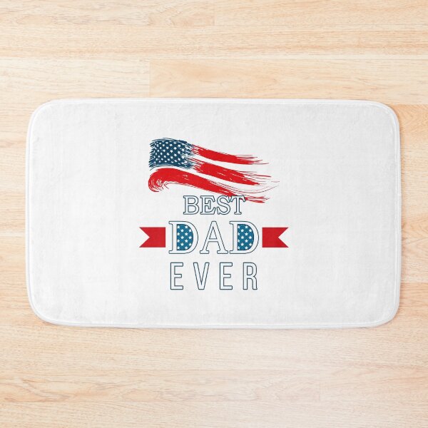 Item preview, Best Dad Ever with US American Flag designed and sold by ZimbomDesigner.