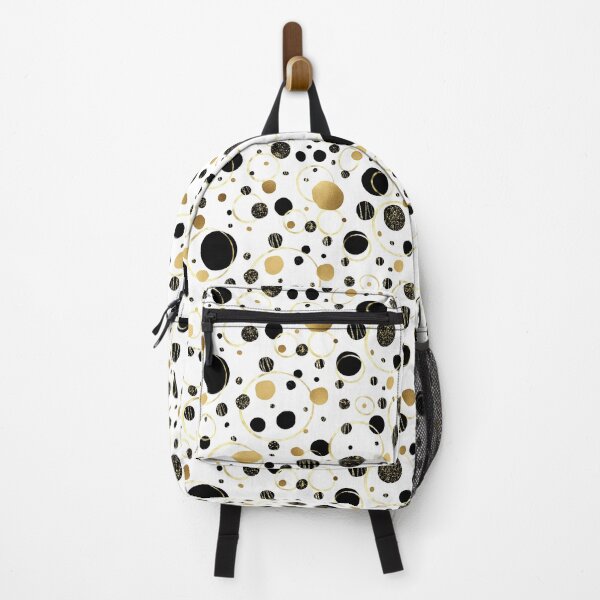 Item preview, Black. And Gold Circles in Seamless Pattern designed and sold by Tinaholleyart.