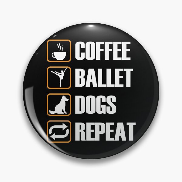 Item preview, Coffee Ballet Dogs Repeat designed and sold by TooFlyDesign.