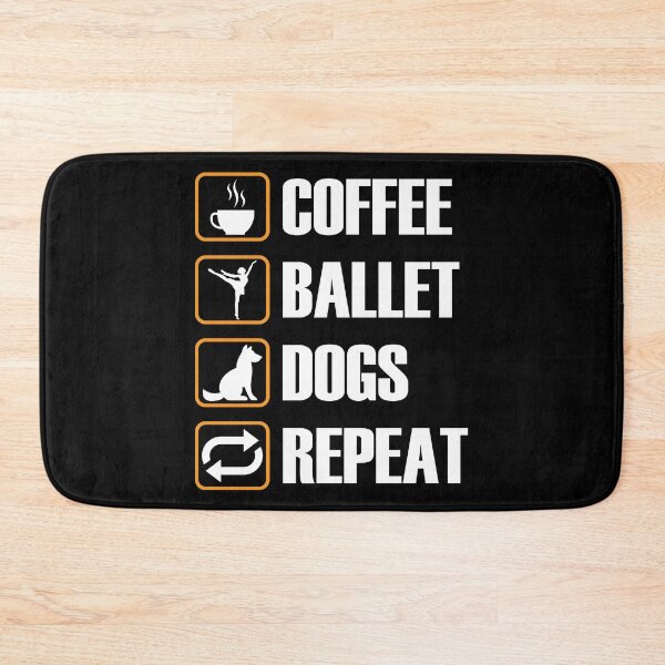 Item preview, Coffee Ballet Dogs Repeat designed and sold by TooFlyDesign.