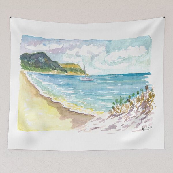 Item preview, Anse de Grande Saline Saint Barthelemy Caribbean Beach Scene designed and sold by artshop77.
