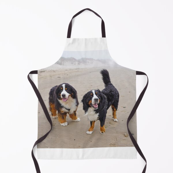 Item preview, Two Bernese Mountain Dogs on the beach  designed and sold by AlbertandOlly.