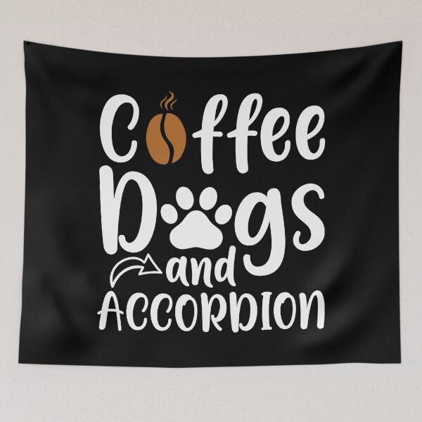 Item preview, Coffee Dogs And Accordion designed and sold by TooFlyDesign.