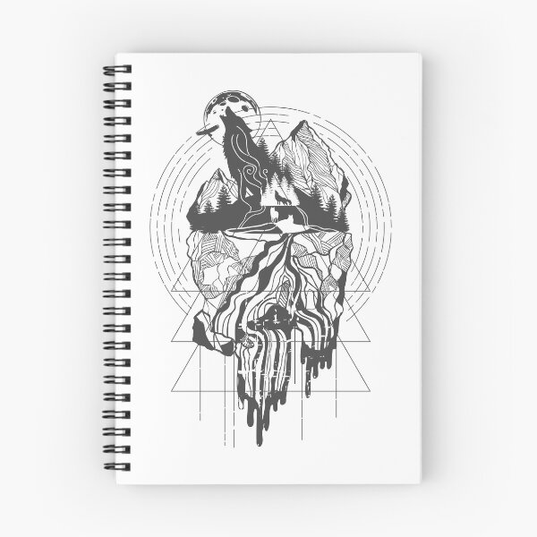 Item preview, Wolf Surreal Landscape Geometry designed and sold by KrisSidDesigns.