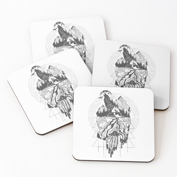 Item preview, Wolf Surreal Landscape Geometry designed and sold by KrisSidDesigns.