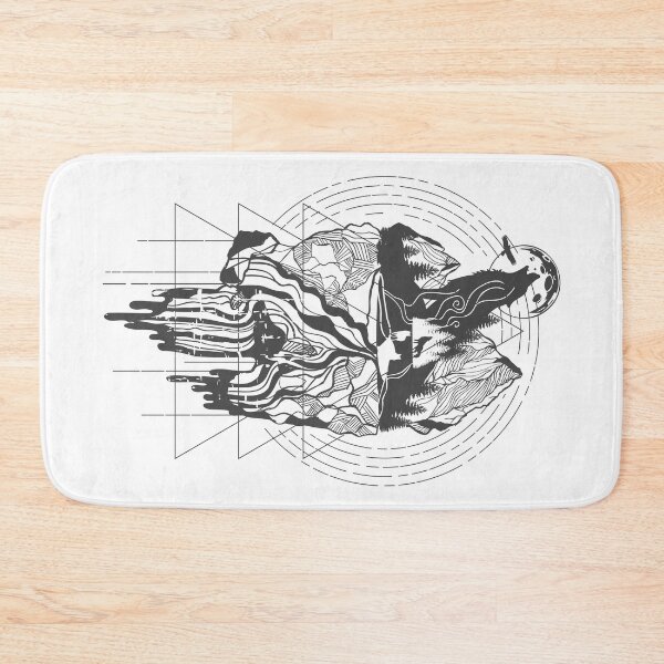 Item preview, Wolf Surreal Landscape Geometry designed and sold by KrisSidDesigns.