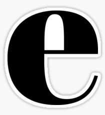 Pegatina "E" inicial