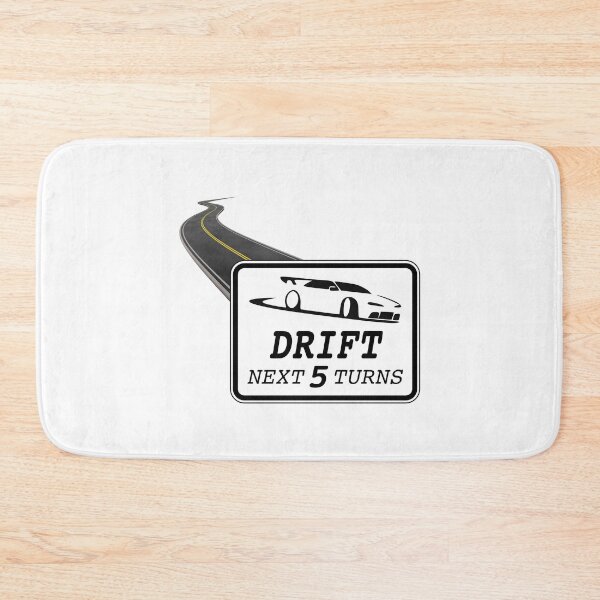 Item preview, DRIFT Next 5 Turns! Road Sign & Roadway (on White) designed and sold by epinkb.