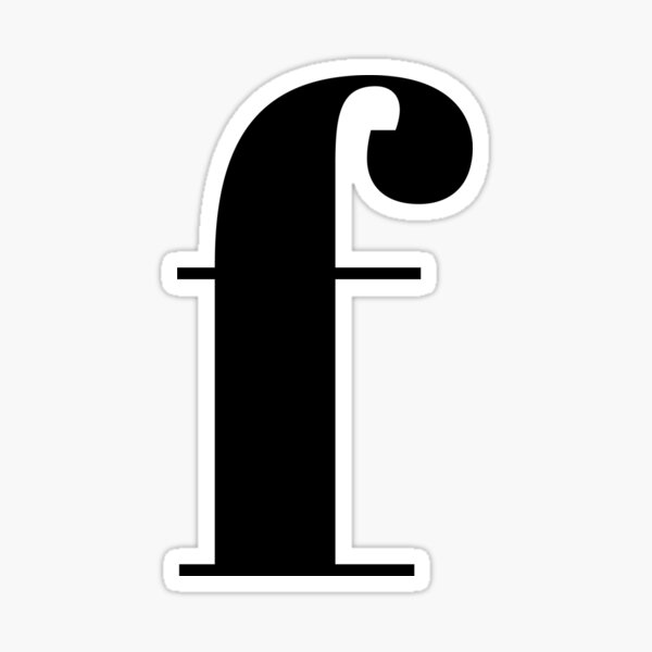 Item preview, "F" initial designed and sold by gracehertlein.