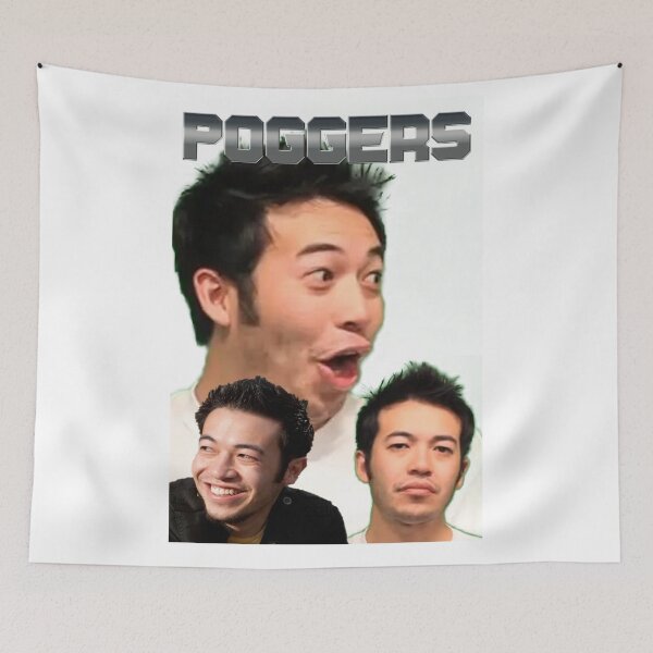 Item preview, Poggers vintage rap style graphic tee designed and sold by Bazzzz.