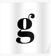 "G" initial Poster
