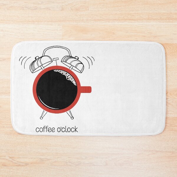 Item preview, Coffee O'Clock - Coffee Break Time with Alarm Clock Made From Cup Of Coffee designed and sold by WearWolfDesigns.