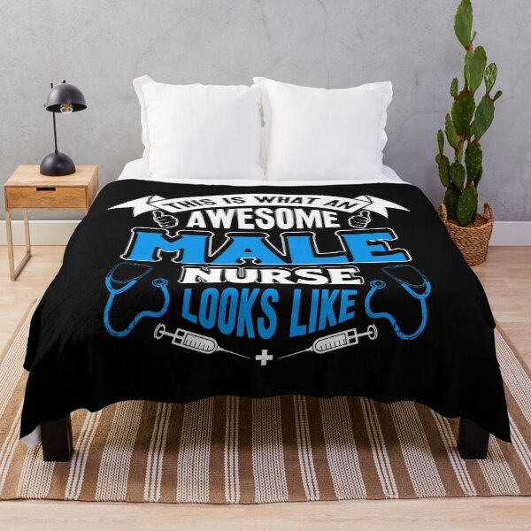 Item preview, Funny Male Nurse Awesome Nursing designed and sold by TooFlyDesign.