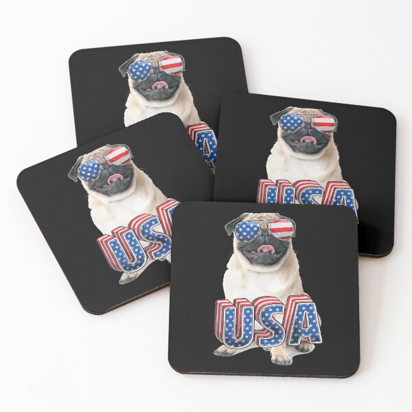 Item preview, USA Pug  designed and sold by artdesignforyou.