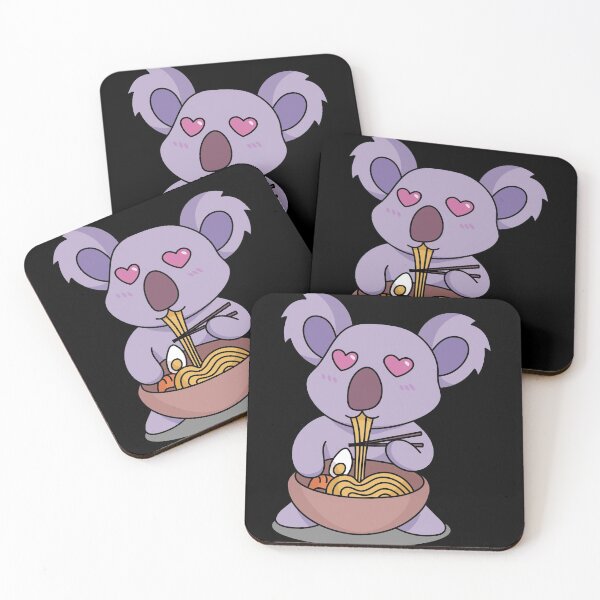 Item preview, Cute Koala Bear with Ramen - Kawaii Designs designed and sold by Watersolution.
