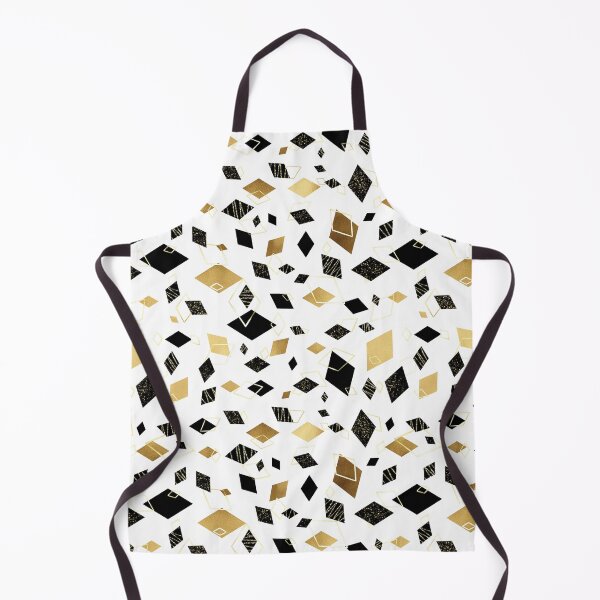 Item preview, Black and Gold Geometric Diamonds in Seamless Pattern designed and sold by Tinaholleyart.