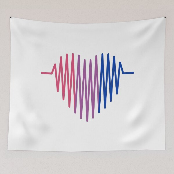 Item preview, Bisexuality heartbeat | LGBTQ Pride designed and sold by Petra Becker.
