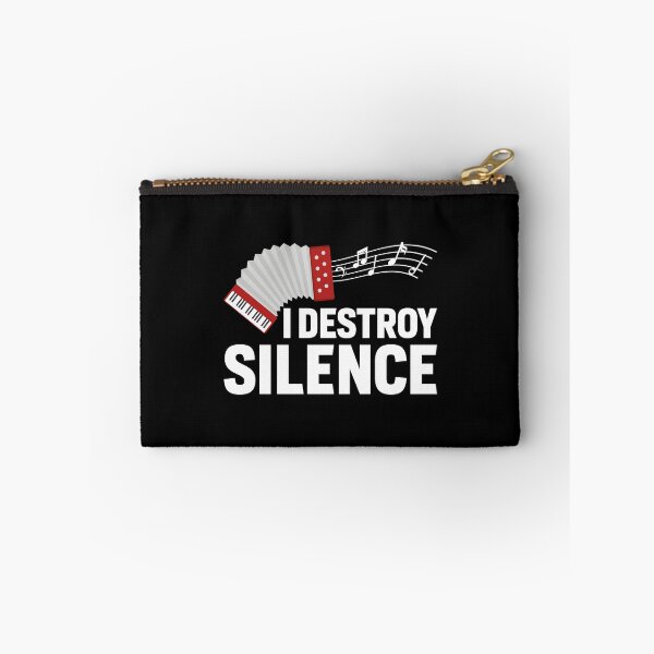 Item preview, I Destroy Silence Funny Accordion Player designed and sold by TooFlyDesign.