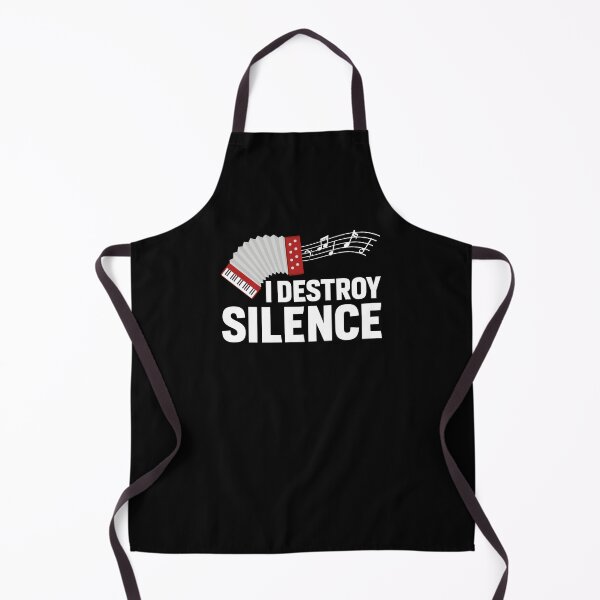 Item preview, I Destroy Silence Funny Accordion Player designed and sold by TooFlyDesign.