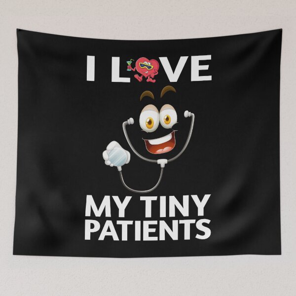 Item preview, I Love Tiny Patients Cute Nurse Nursing Doctor Gift designed and sold by TooFlyDesign.