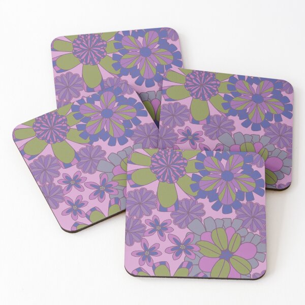 Item preview,  Green and purple floral design  designed and sold by Julie  Owen.