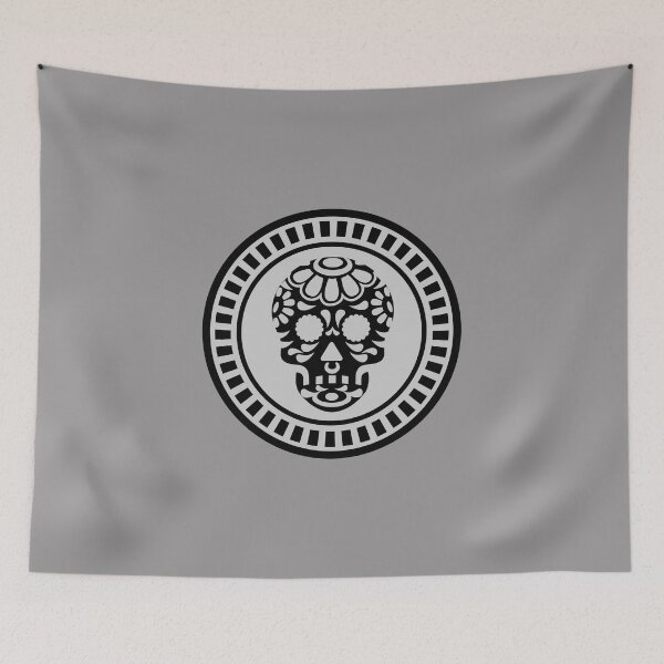 Item preview, Skull Black & Grey Ornamental designed and sold by ArtofDissent.