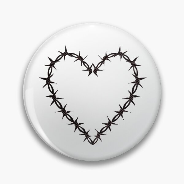 Item preview, Ignorant Tattoo Barbed Wire Heart - black designed and sold by 10pmCreations.