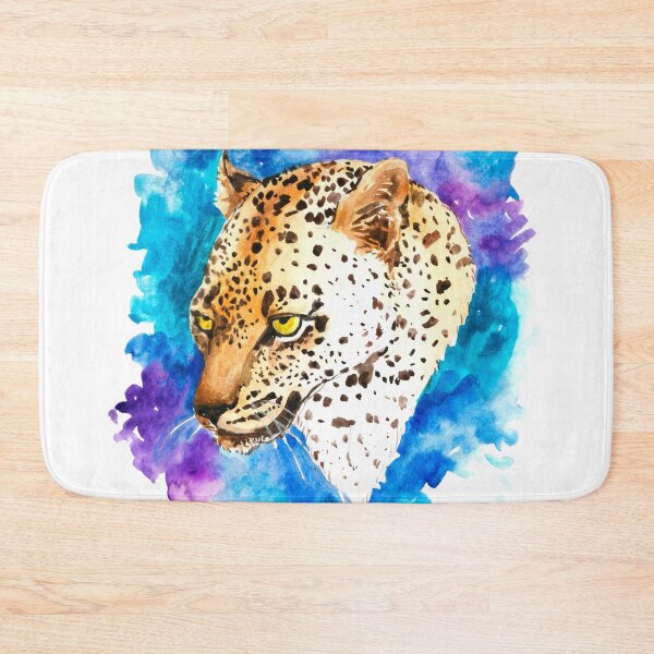 Item preview, Leopard head.Cartoon watercolor Leopard. designed and sold by ZheltakovaIana.