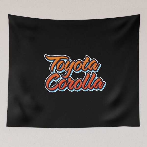 Item preview, Toyota Corolla - Vintage Colorful Text designed and sold by Jdm-Knights.