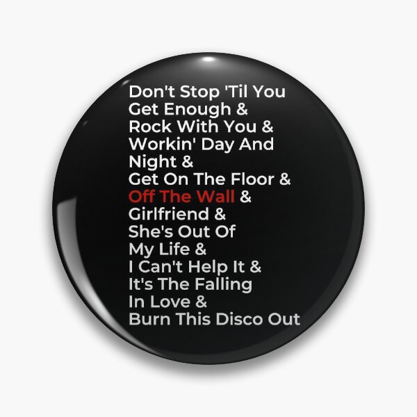 Item preview, Off The Wall Album Song List  designed and sold by loganferret.