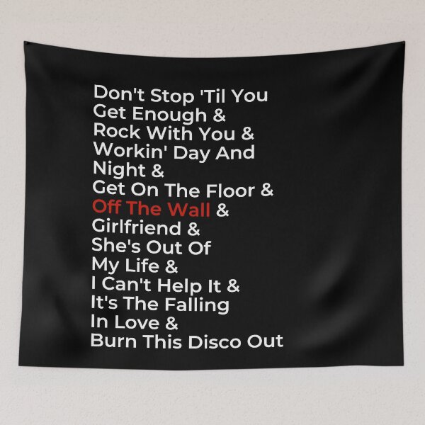 Item preview, Off The Wall Album Song List  designed and sold by loganferret.