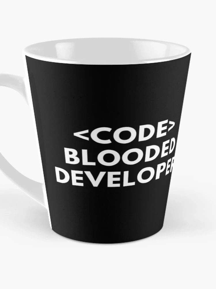 Thumbnail 3 of 4, Coffee Mug, Code Blooded Developer Programmer Coding Life designed and sold by Piztees.