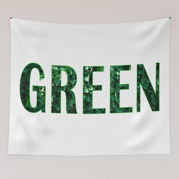 Item preview, GREEN written in IVY and green halo designed and sold by janraydesigns.